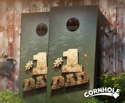 "#1 Dad Fishing" Cornhole Boards