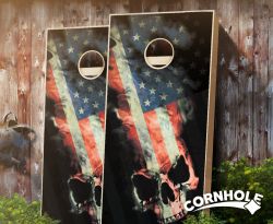 "American Skull" Cornhole Boards