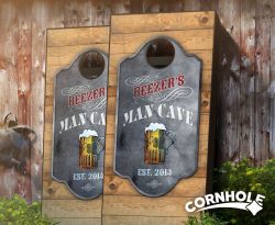"Personalized Man Cave" Cornhole Boards