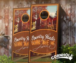 "Country Roads" Cornhole Boards