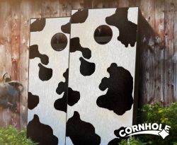 "Cowhide" Cornhole Boards