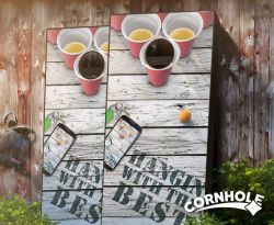 "Hangin with the Best" Cornhole Boards