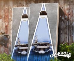 "Navy Pyramid" Cornhole Boards