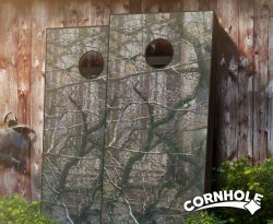"Wooded Camo" Cornhole Boards