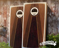 "Bennet Pyramid" Stained Cornhole Boards