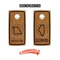 "Mix & Match" State Stained Cornhole Board